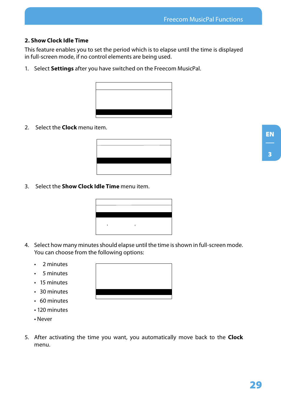 En  freecom musicpal functions | Freecom Technologies MusicPal User Manual | Page 29 / 120