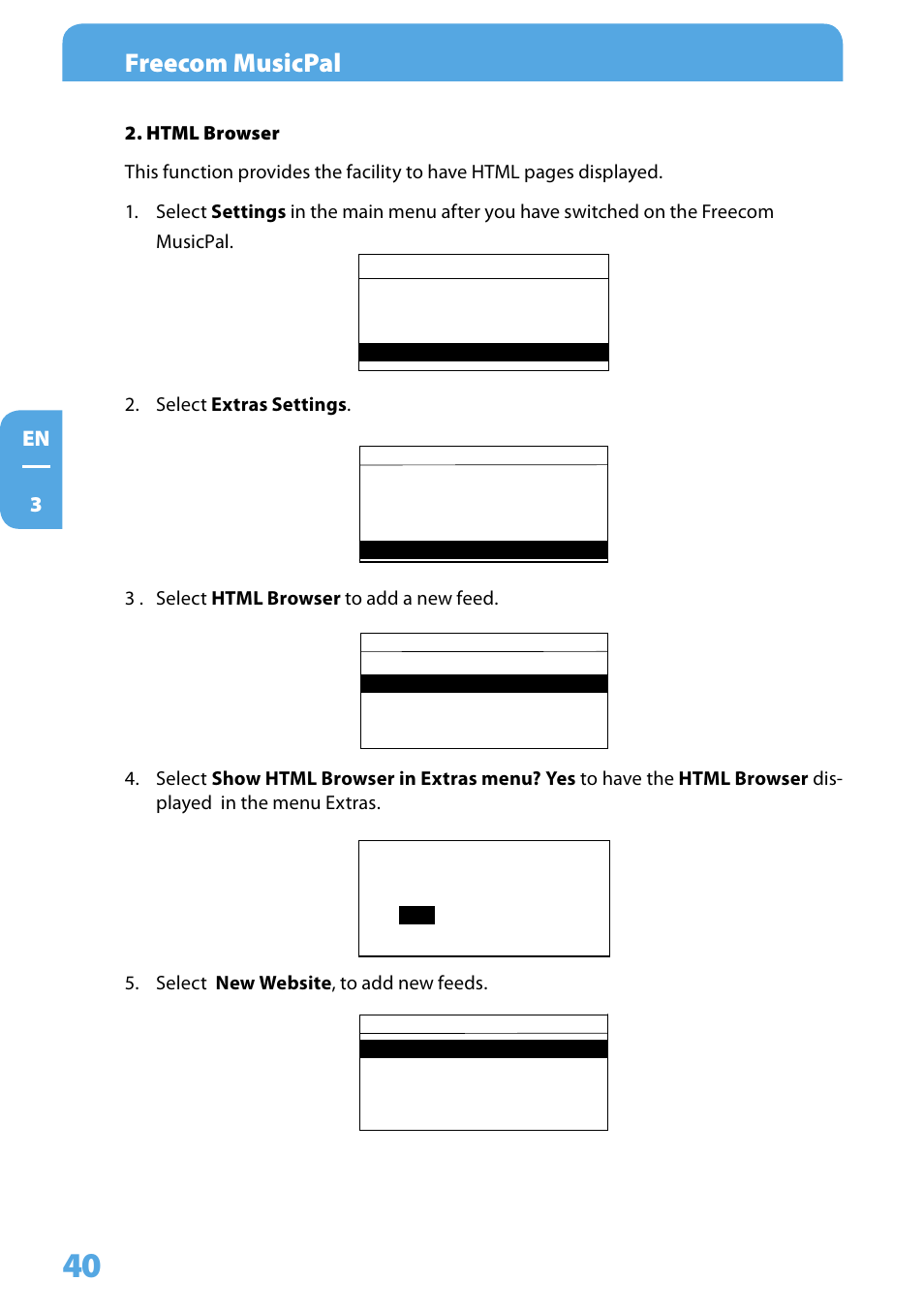 Freecom musicpal | Freecom Technologies MusicPal User Manual | Page 40 / 120