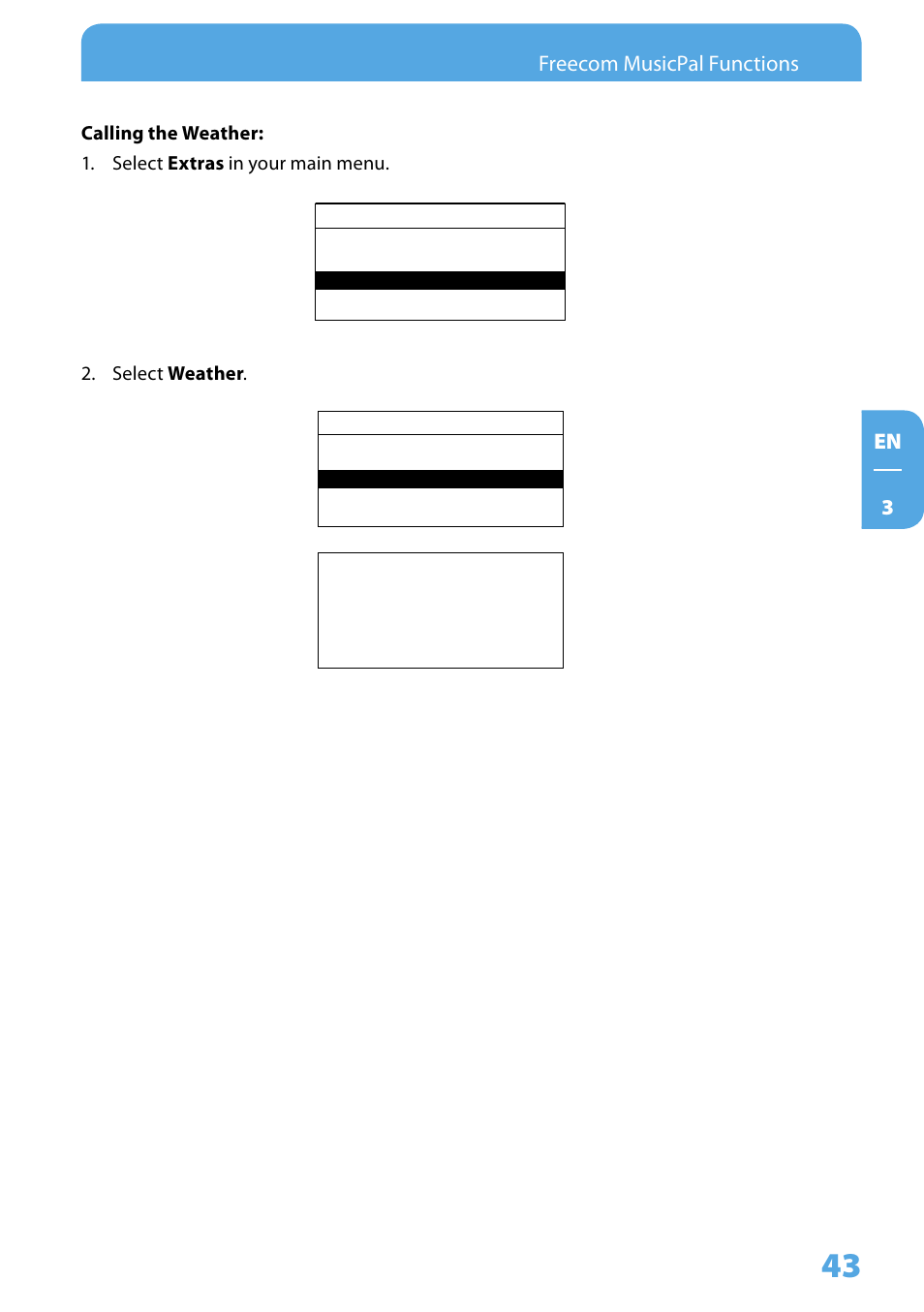 En  freecom musicpal functions | Freecom Technologies MusicPal User Manual | Page 43 / 120