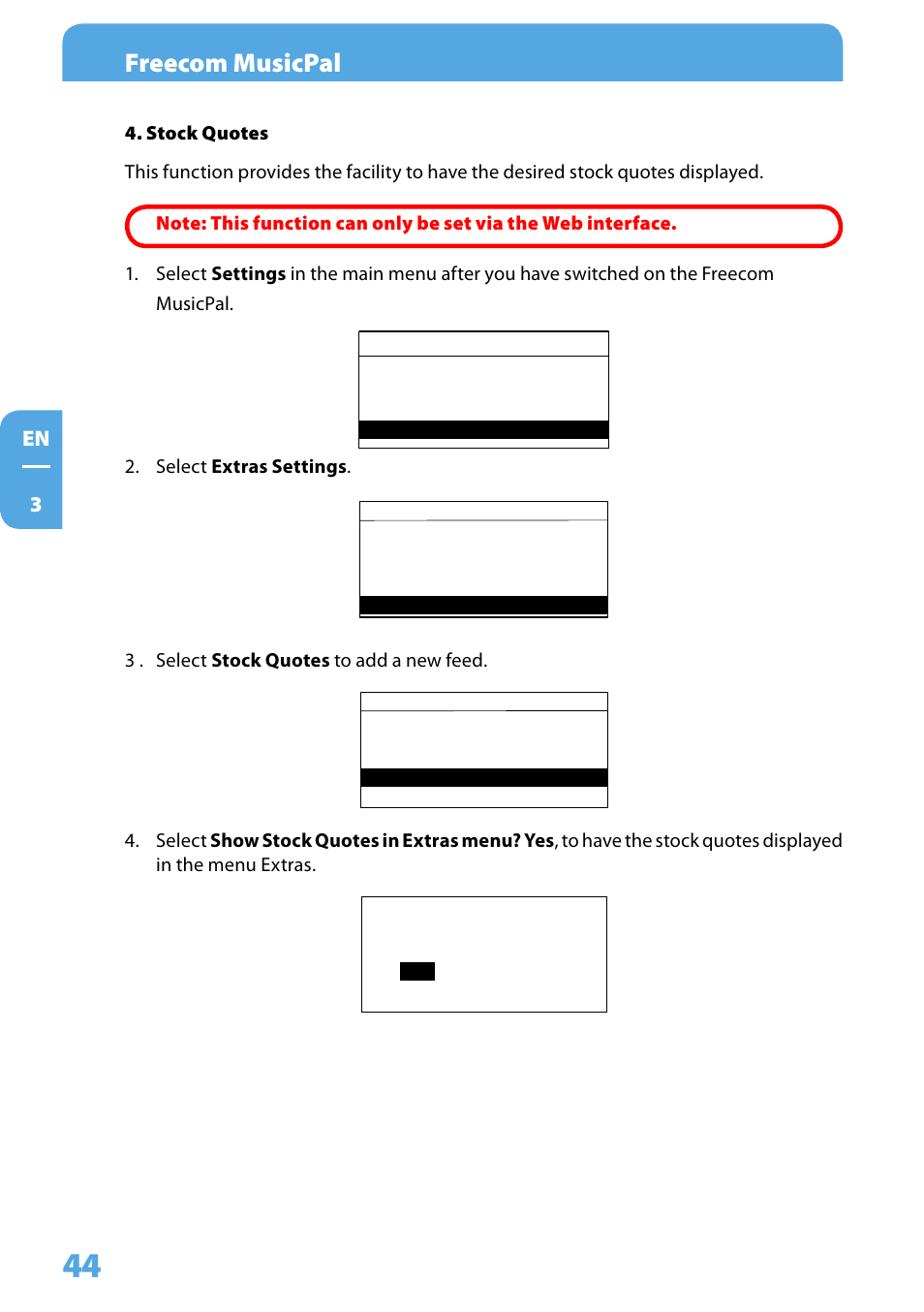 Freecom musicpal | Freecom Technologies MusicPal User Manual | Page 44 / 120