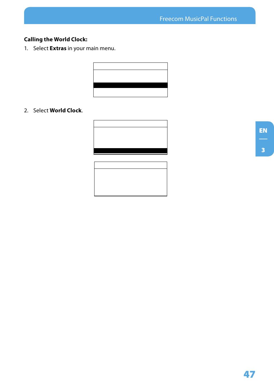 En  freecom musicpal functions | Freecom Technologies MusicPal User Manual | Page 47 / 120