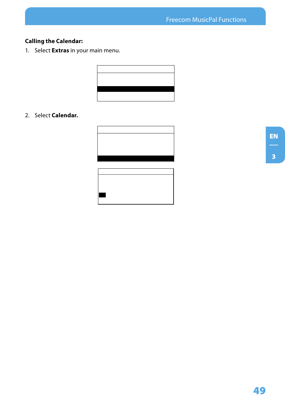 En  freecom musicpal functions | Freecom Technologies MusicPal User Manual | Page 49 / 120