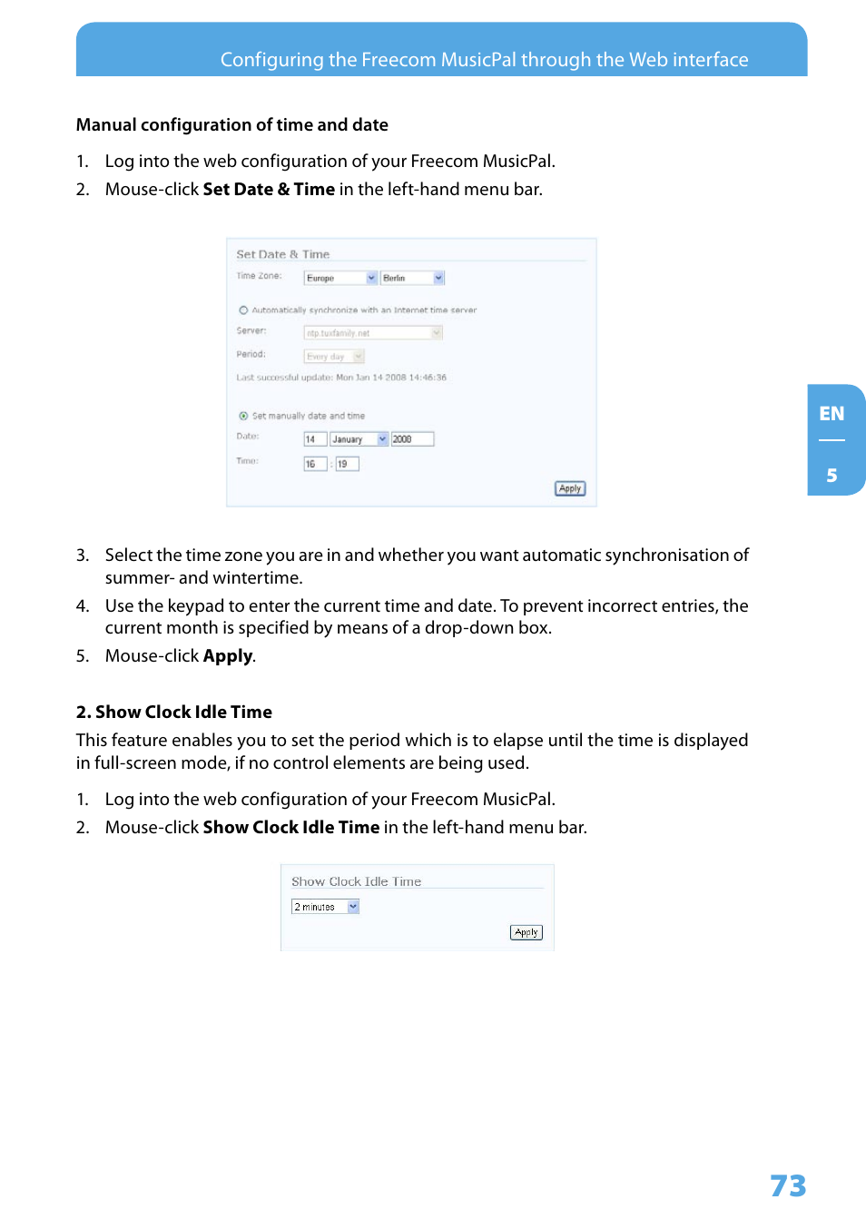 Freecom Technologies MusicPal User Manual | Page 73 / 120