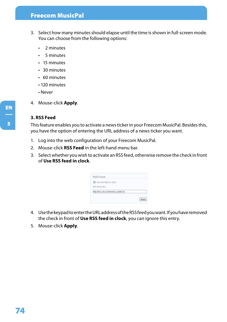 Freecom musicpal | Freecom Technologies MusicPal User Manual | Page 74 / 120