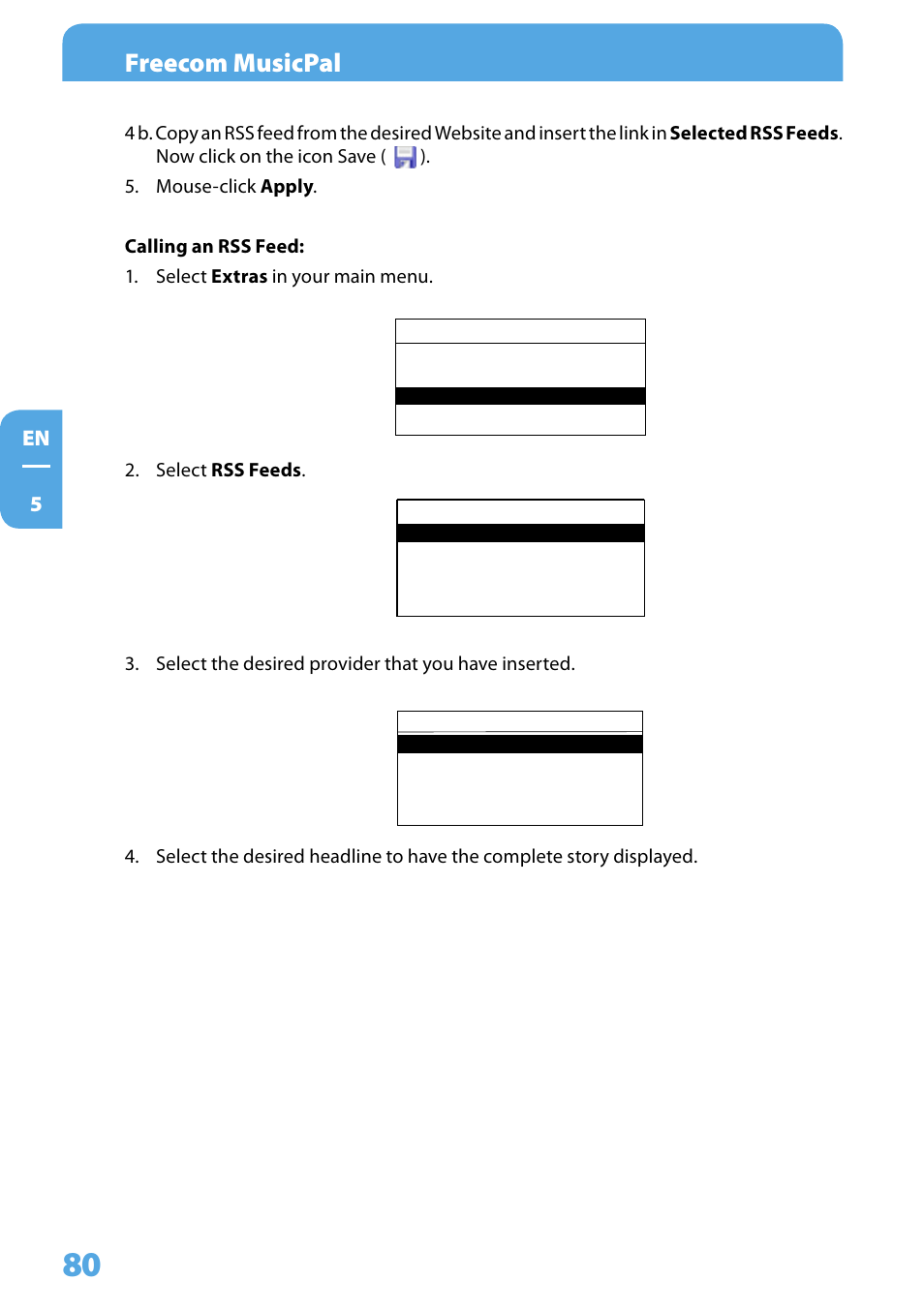 Freecom musicpal | Freecom Technologies MusicPal User Manual | Page 80 / 120