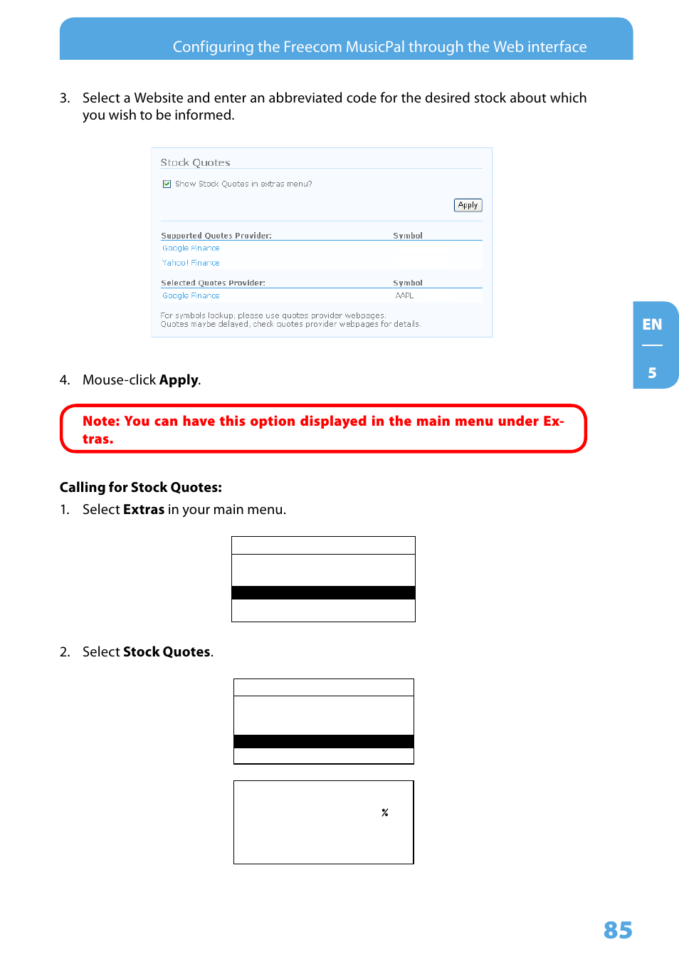 Freecom Technologies MusicPal User Manual | Page 85 / 120