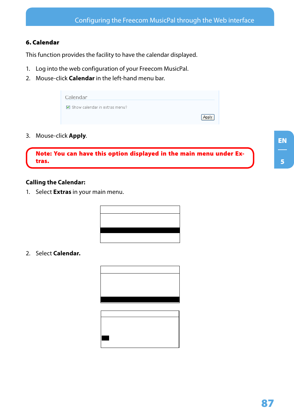 Freecom Technologies MusicPal User Manual | Page 87 / 120