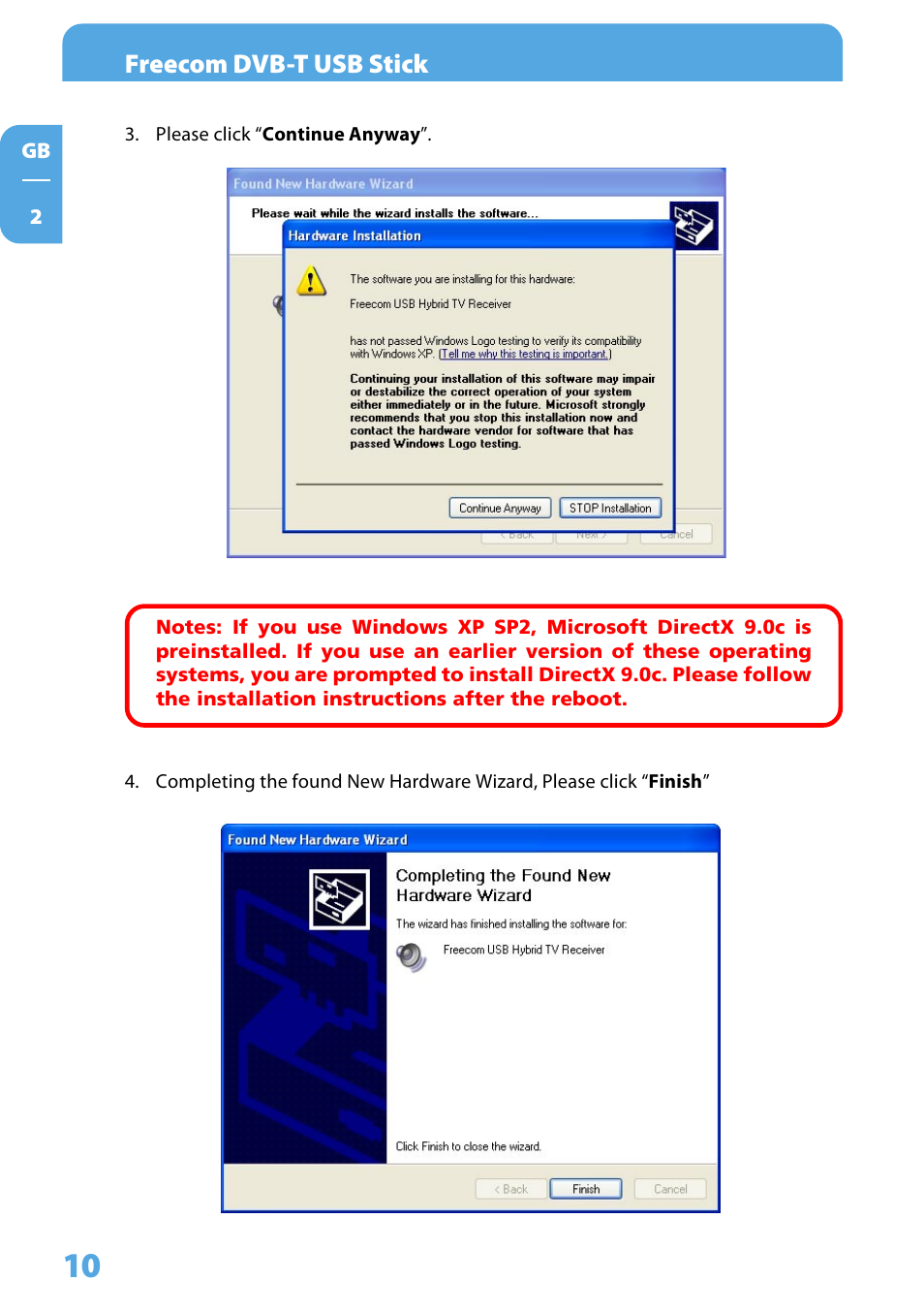 Freecom Technologies DVB-T User Manual | Page 10 / 29