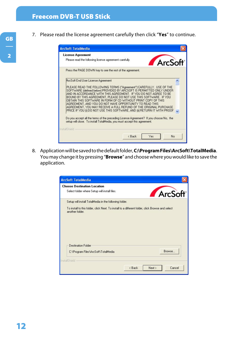 Freecom Technologies DVB-T User Manual | Page 12 / 29
