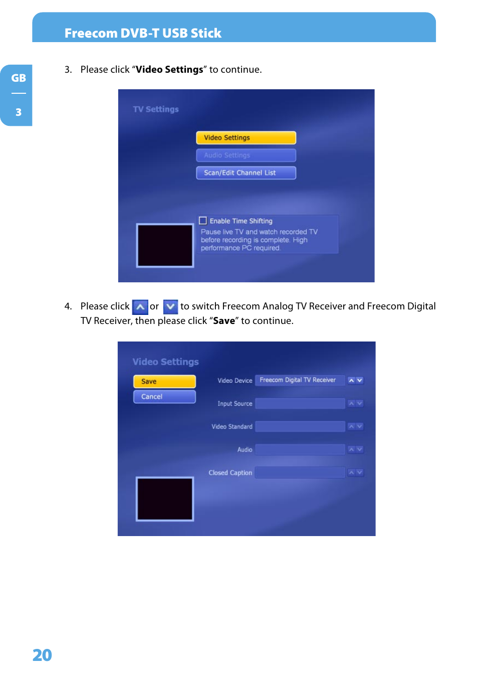 Freecom dvb-t usb stick | Freecom Technologies DVB-T User Manual | Page 20 / 29