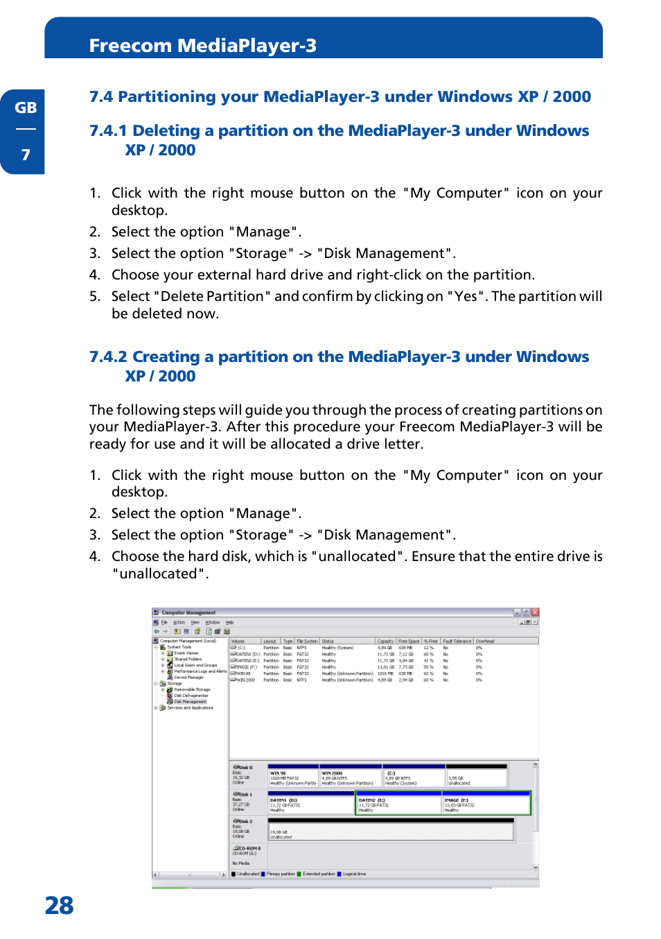 Freecom mediaplayer-3 | Freecom Technologies MediaPlayer3 User Manual | Page 28 / 41