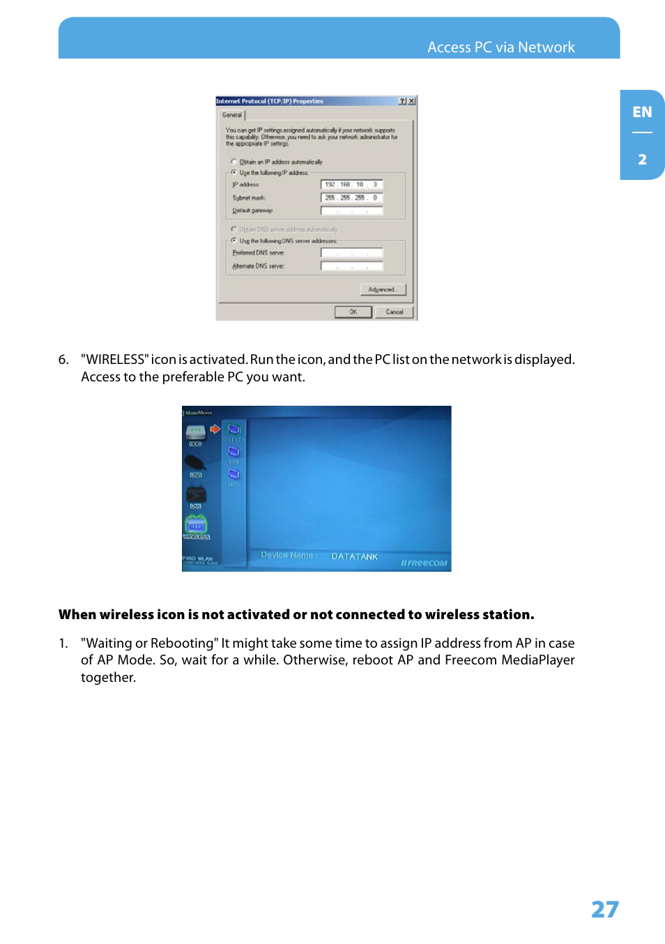 Freecom Technologies 350 User Manual | Page 27 / 107