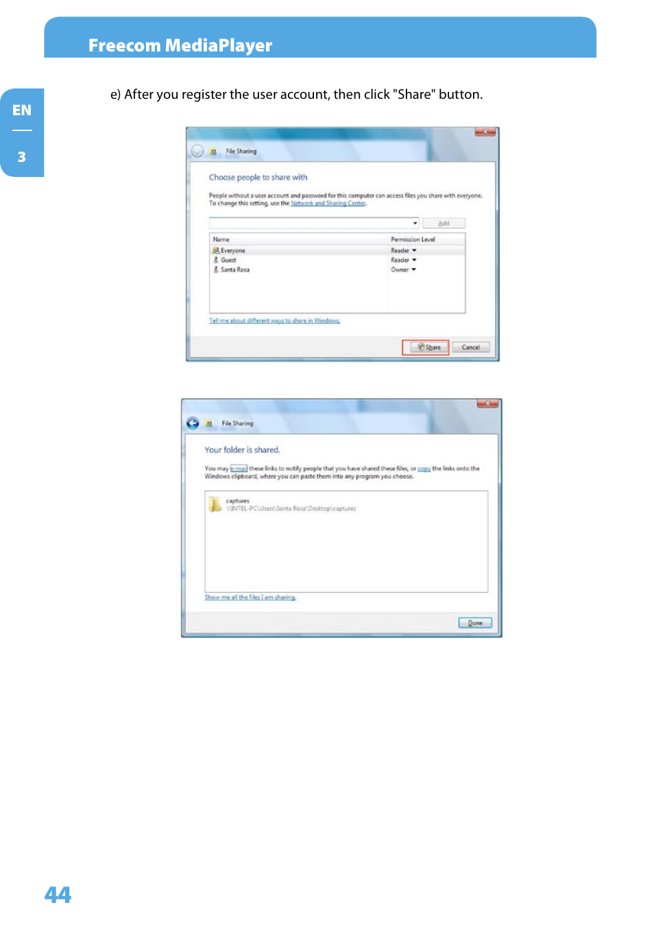 Freecom Technologies 350 User Manual | Page 44 / 107