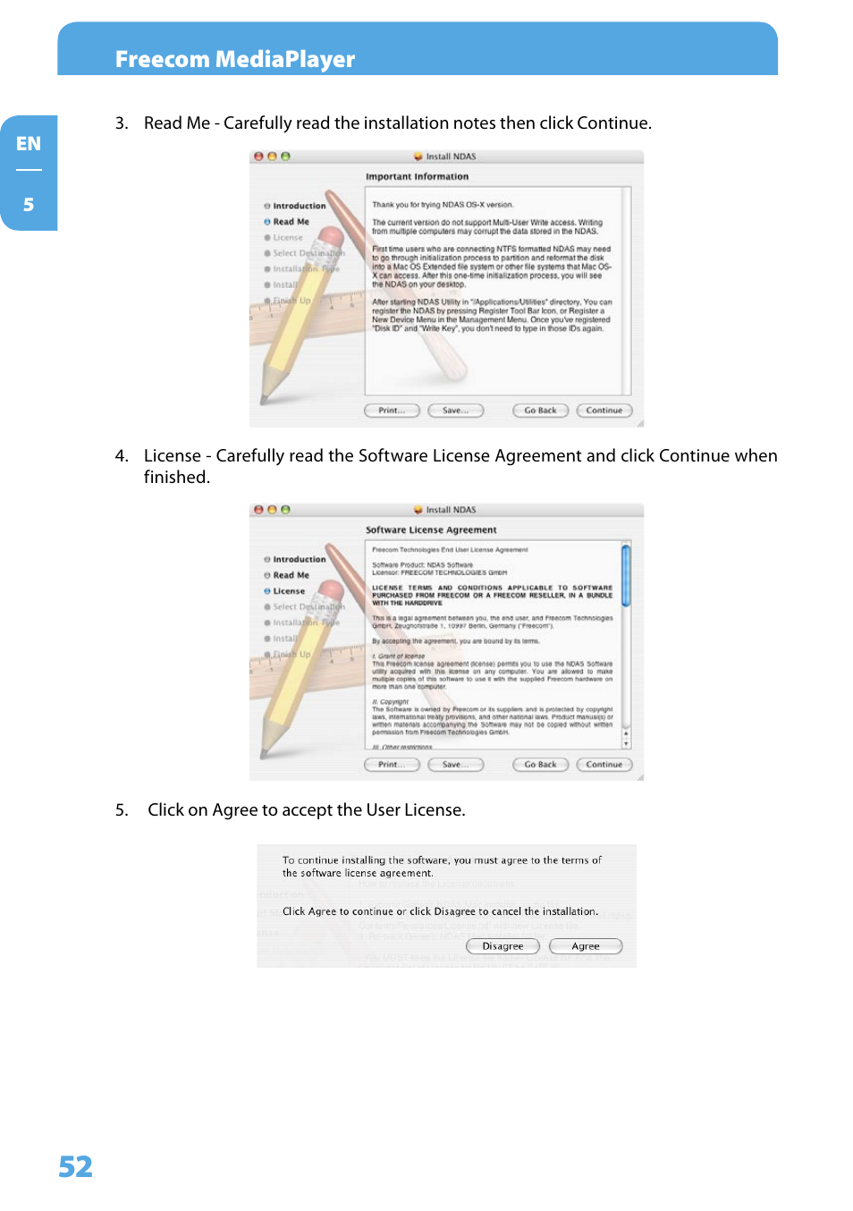 Freecom mediaplayer | Freecom Technologies 350 User Manual | Page 52 / 107