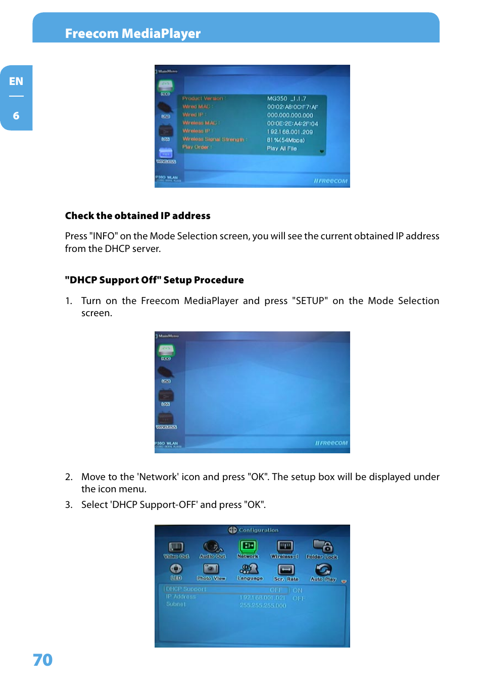Freecom mediaplayer | Freecom Technologies 350 User Manual | Page 70 / 107