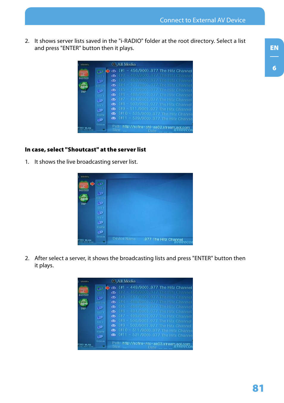 Freecom Technologies 350 User Manual | Page 81 / 107