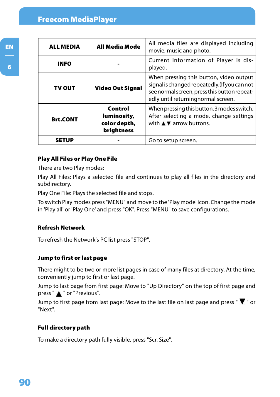 Freecom mediaplayer | Freecom Technologies 350 User Manual | Page 90 / 107