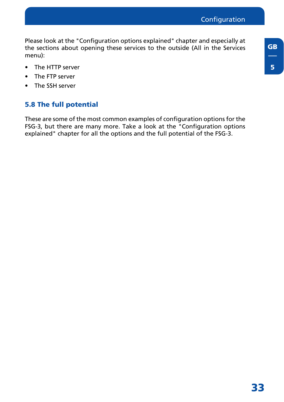 8 the full potential | Freecom Technologies FSG-3 User Manual | Page 33 / 84