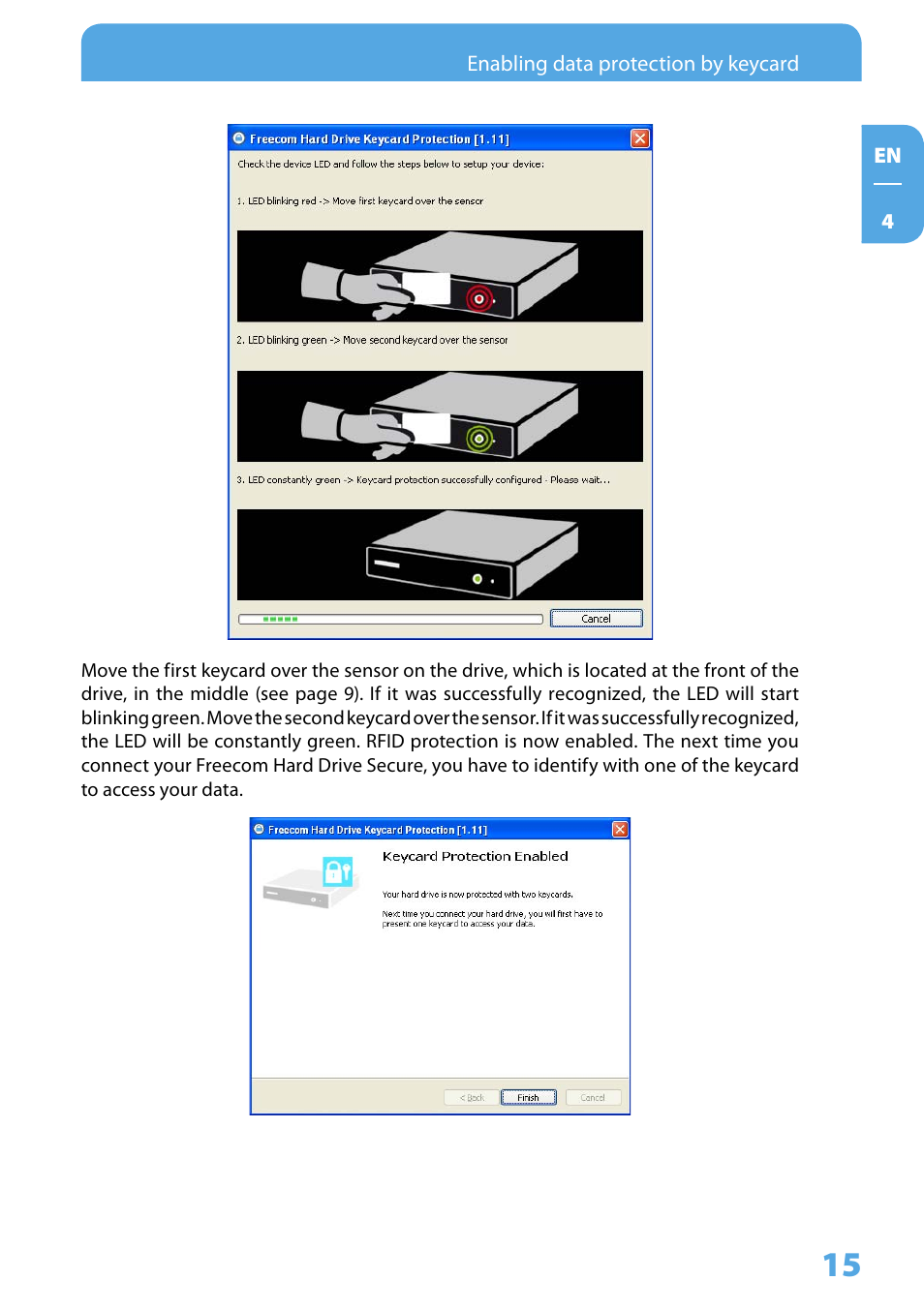 Freecom Technologies Hard Drive Secure User Manual | Page 15 / 35