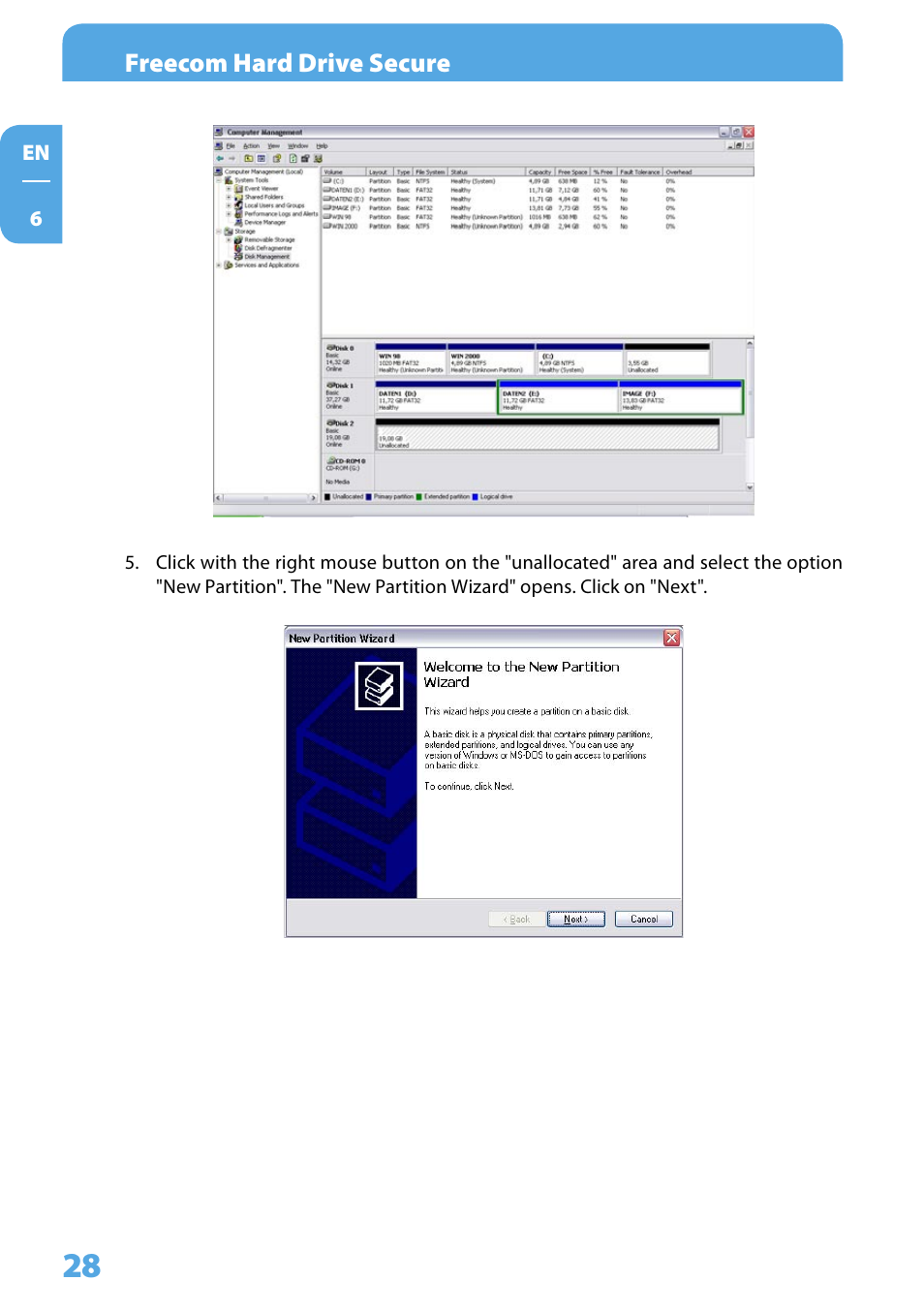 Freecom Technologies Hard Drive Secure User Manual | Page 28 / 35