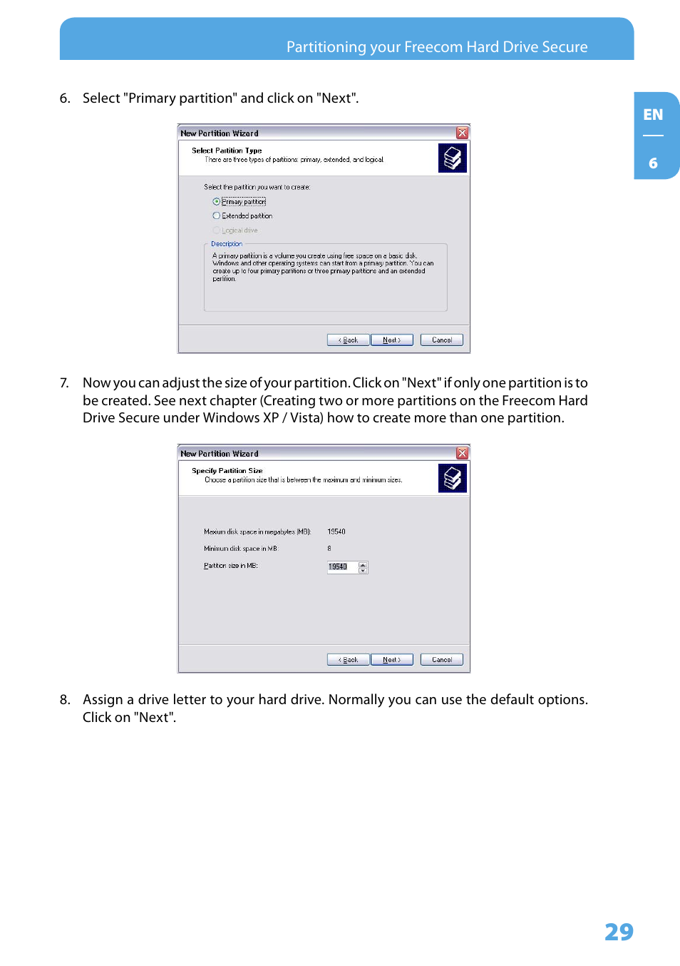 Freecom Technologies Hard Drive Secure User Manual | Page 29 / 35