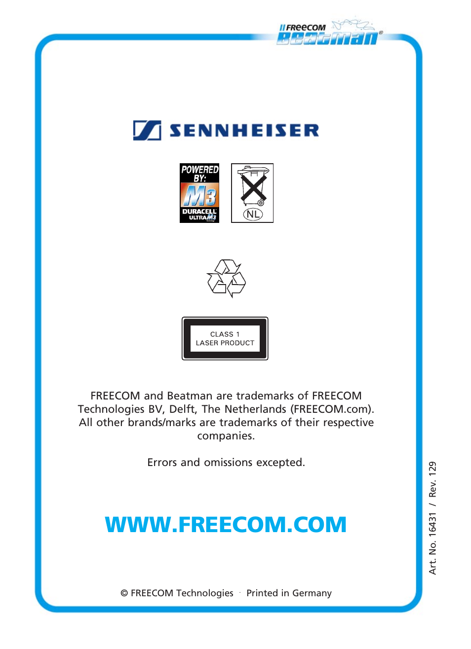 Freecom Technologies Beatman Mini CD I User Manual | Page 19 / 19