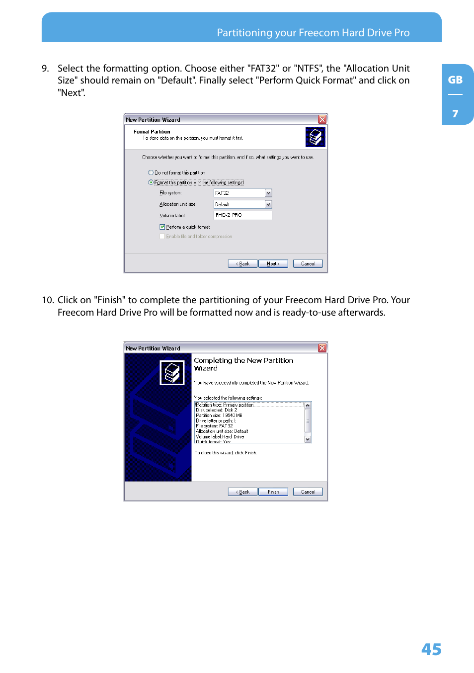 Freecom Technologies 3.5 " / USB 2.0 / ESATA User Manual | Page 45 / 51