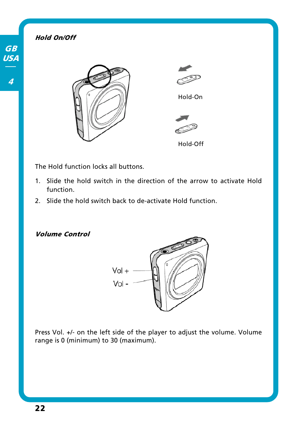 22 gb usa 4 | Freecom Technologies Flash MP3 User Manual | Page 22 / 32