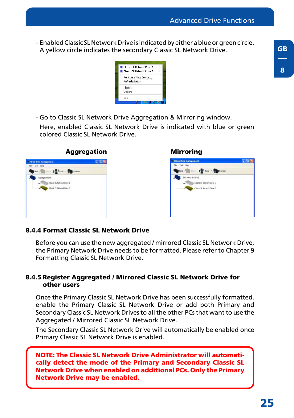 4 format classic sl network drive | Freecom Technologies Network hard drive User Manual | Page 25 / 51