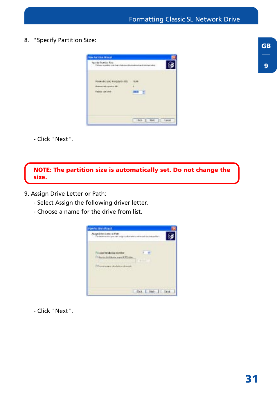 Freecom Technologies Network hard drive User Manual | Page 31 / 51