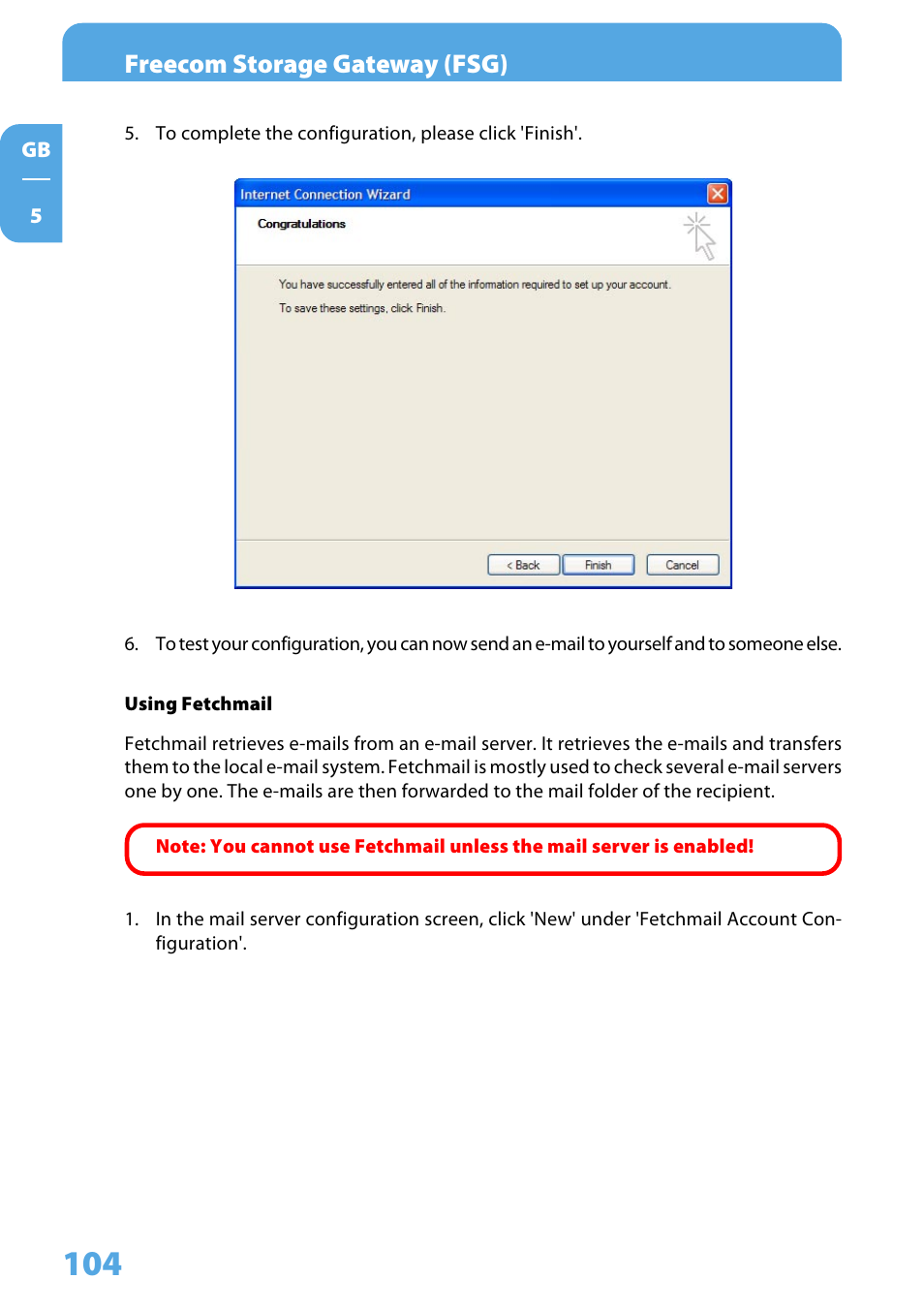 Freecom storage gateway (fsg) | Freecom Technologies Storage Gateway NETWORK HARD DRIVE User Manual | Page 104 / 129