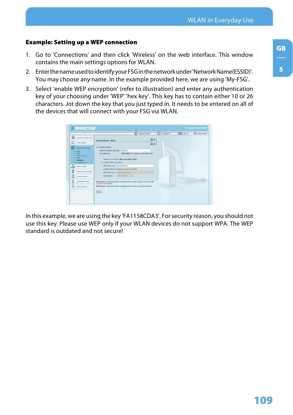 Freecom Technologies Storage Gateway NETWORK HARD DRIVE User Manual | Page 109 / 129
