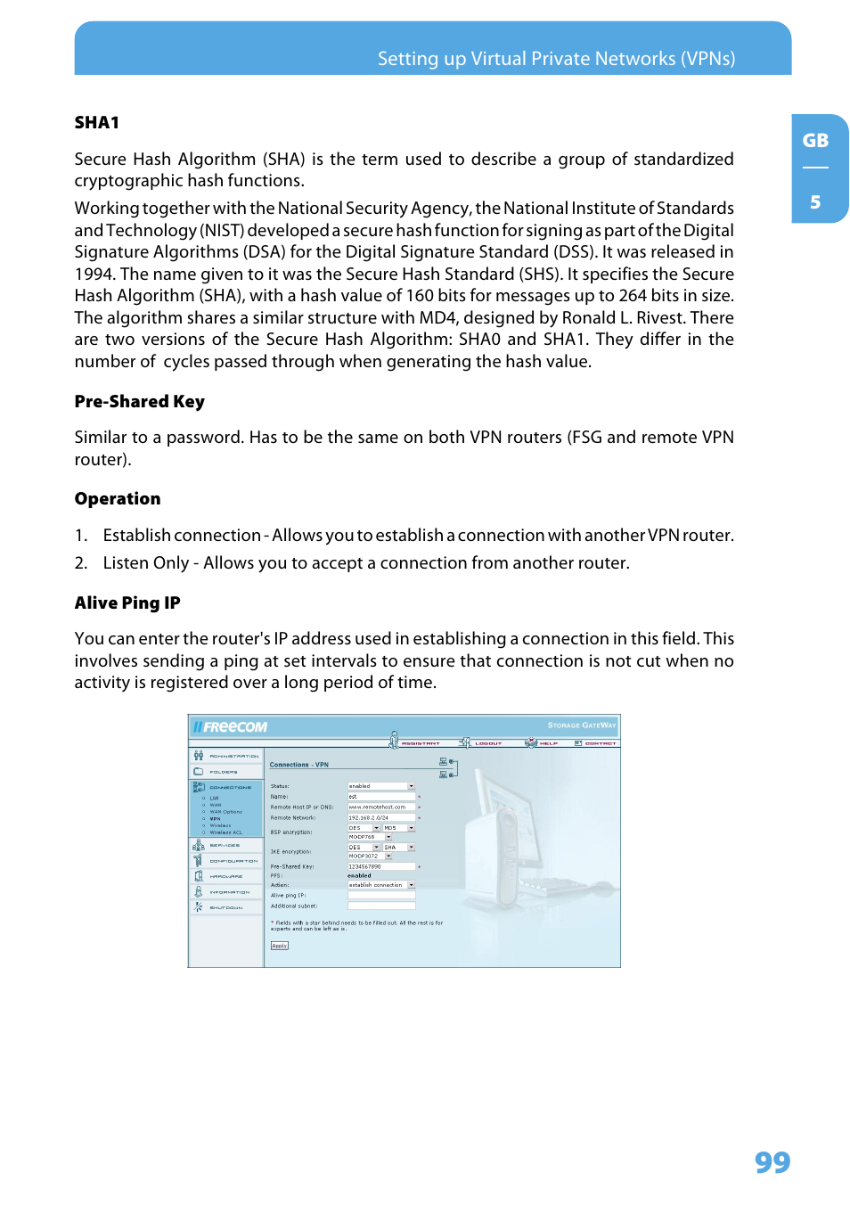Freecom Technologies Storage Gateway NETWORK HARD DRIVE User Manual | Page 99 / 129