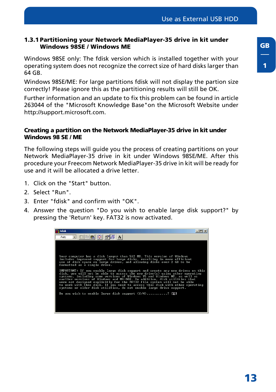 Freecom Technologies MediaPlayer Drive-In Kit User Manual | Page 13 / 78