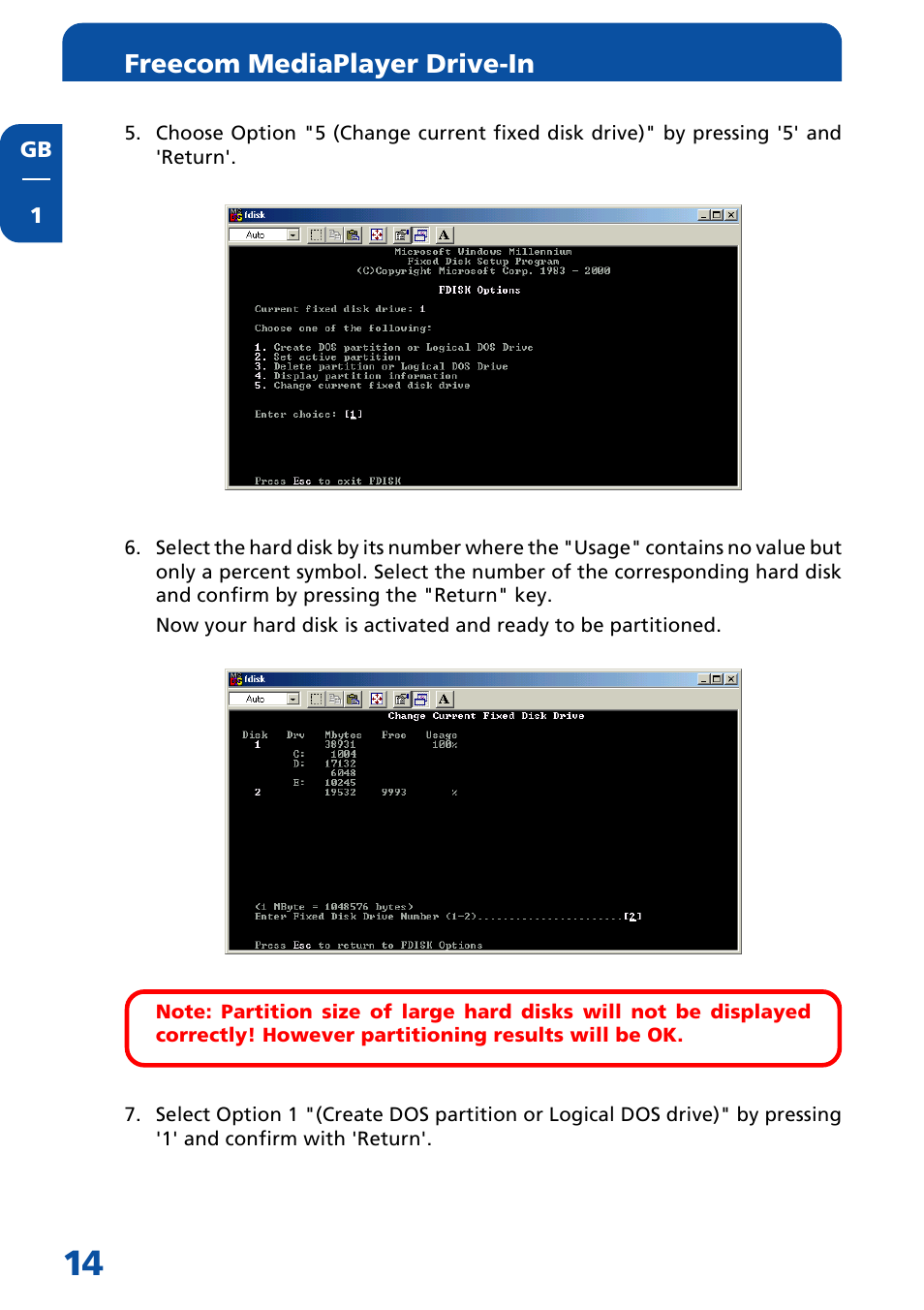 Freecom mediaplayer drive-in | Freecom Technologies MediaPlayer Drive-In Kit User Manual | Page 14 / 78