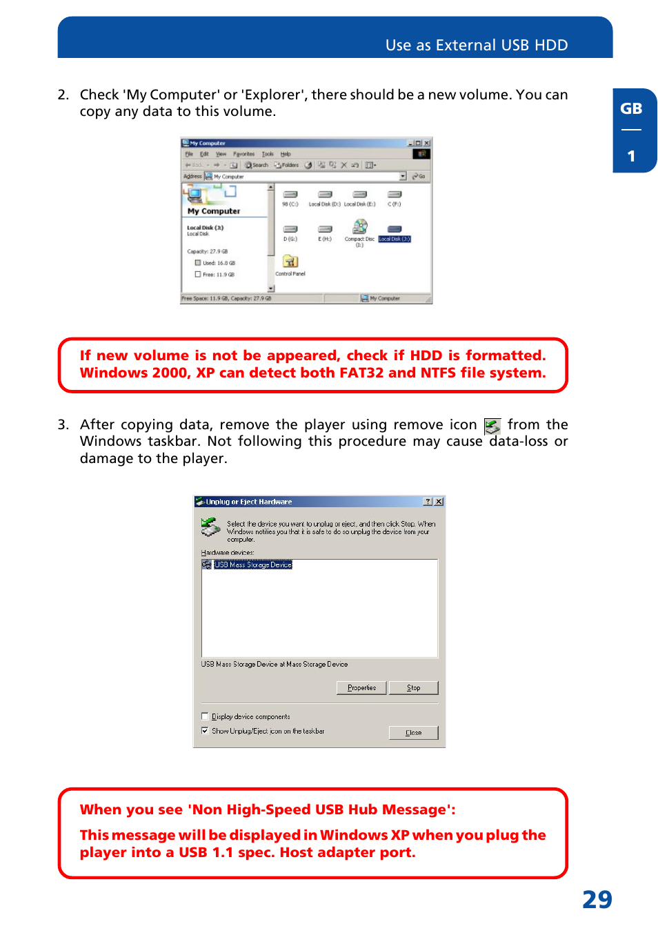 Freecom Technologies MediaPlayer Drive-In Kit User Manual | Page 29 / 78