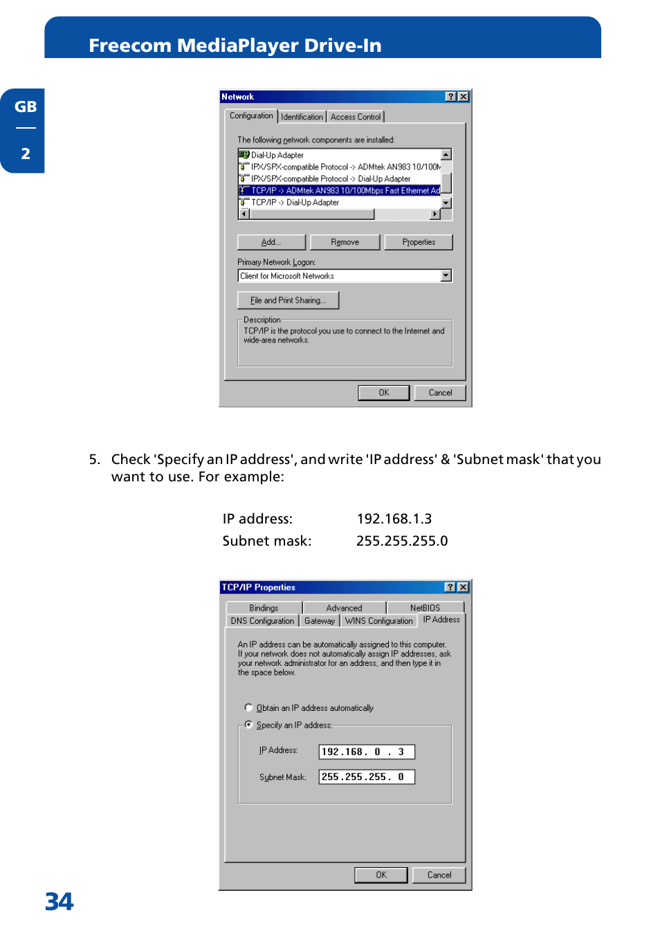 Freecom mediaplayer drive-in | Freecom Technologies MediaPlayer Drive-In Kit User Manual | Page 34 / 78