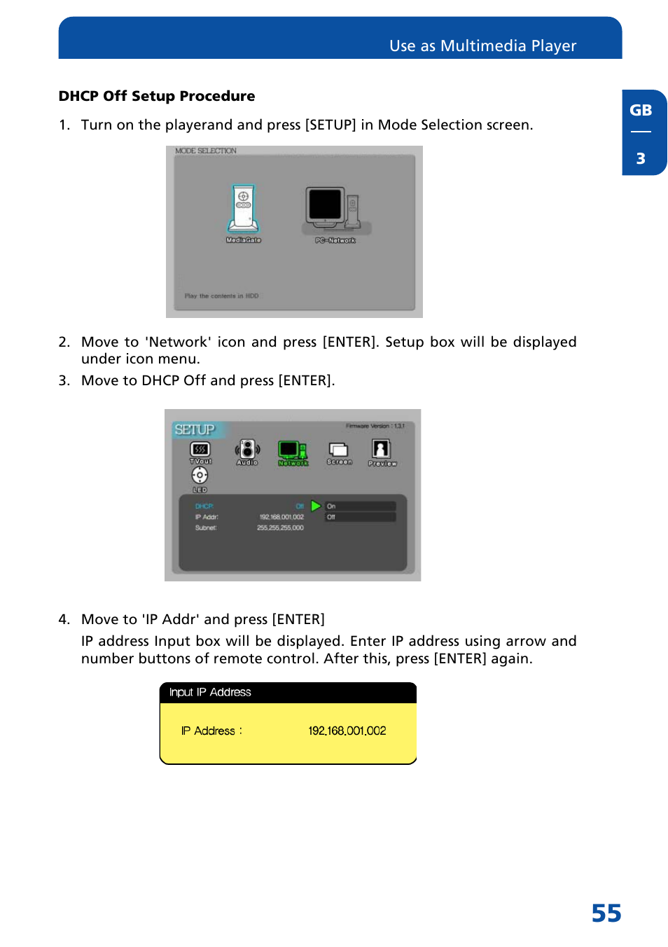 Freecom Technologies MediaPlayer Drive-In Kit User Manual | Page 55 / 78