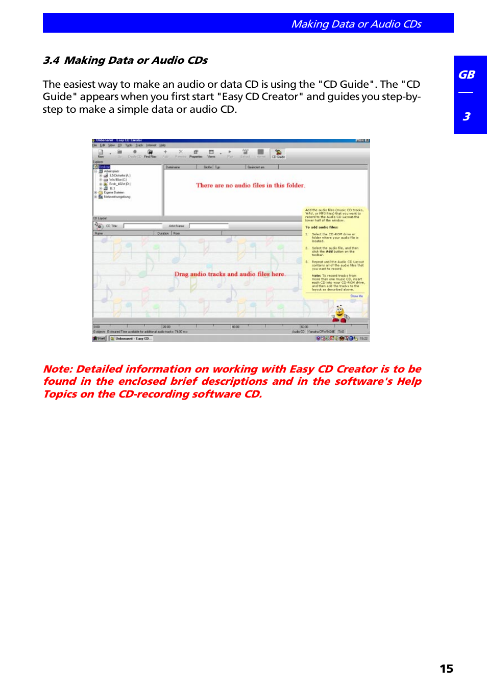 4 making data or audio cds | Freecom Technologies II User Manual | Page 15 / 24