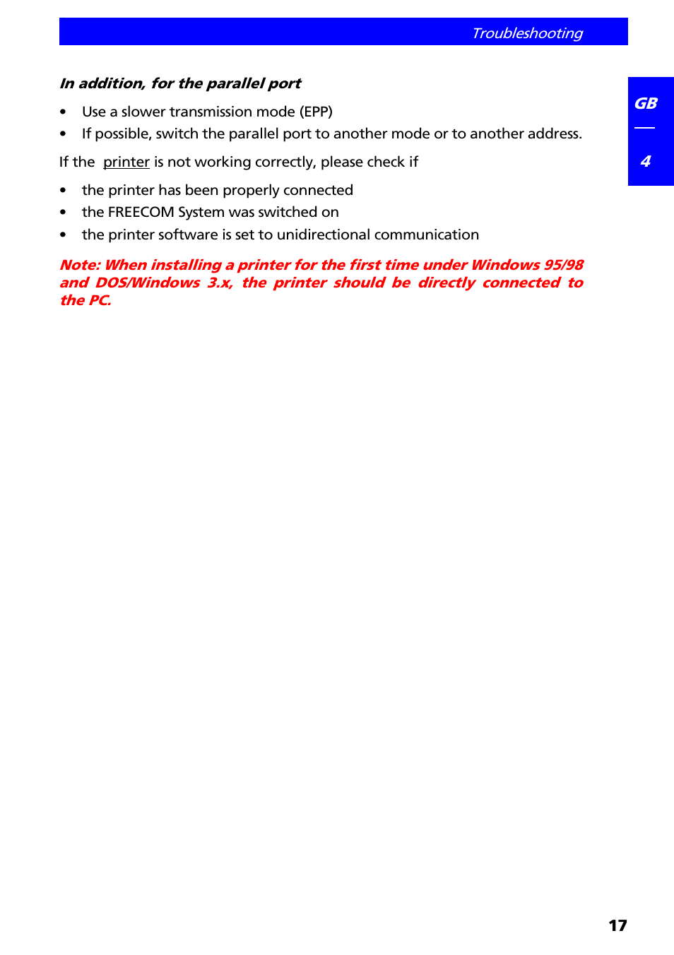 Freecom Technologies II User Manual | Page 17 / 24