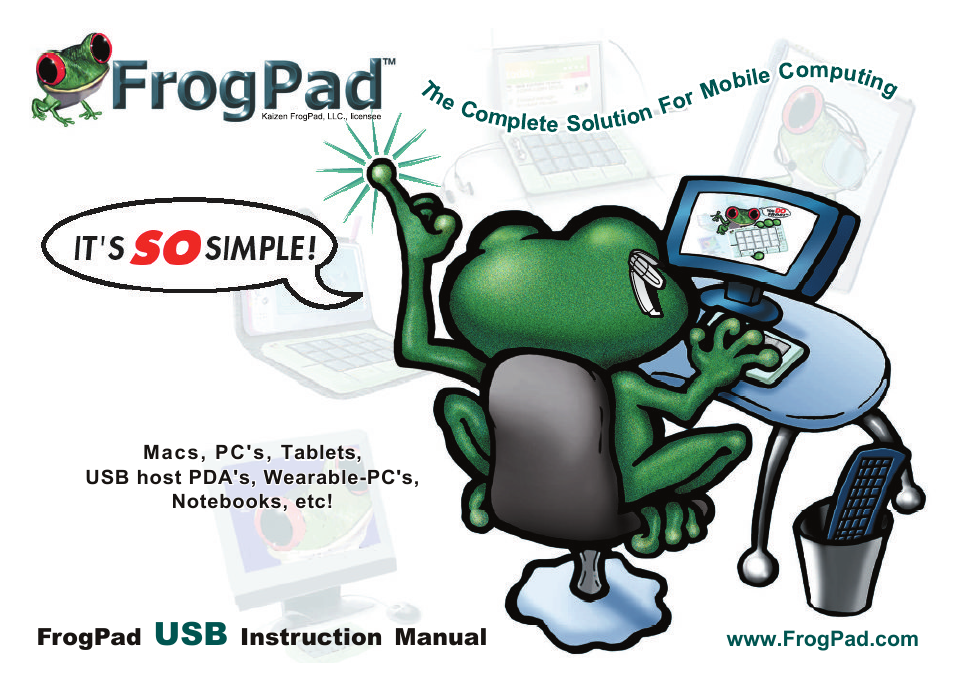 FrogPad USB User Manual | 12 pages