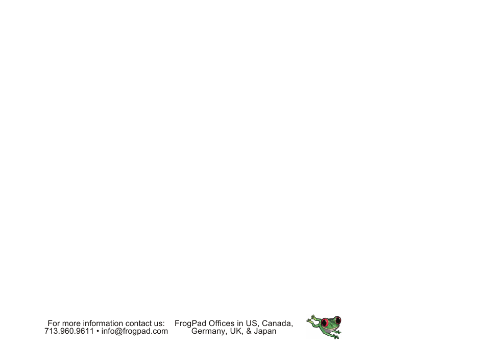 FrogPad USB User Manual | Page 12 / 12