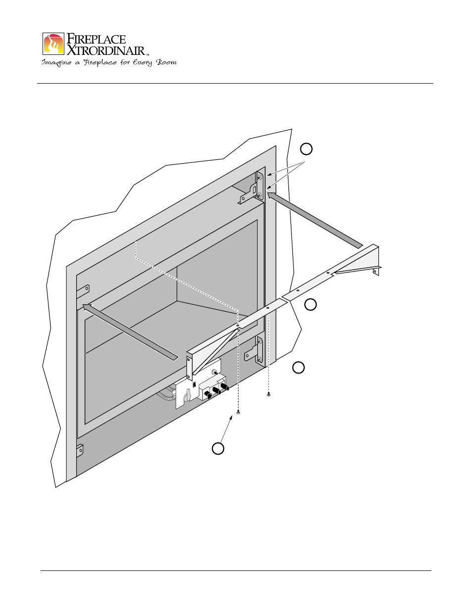 564 ss fpx arched face upgrade kit | FireplaceXtrordinair 564 SS FPX User Manual | Page 2 / 2