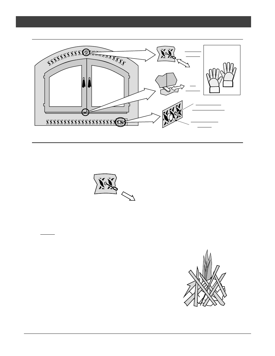 Operation, Location of controls, Starting a fire | FireplaceXtrordinair 44-Elite User Manual | Page 10 / 24