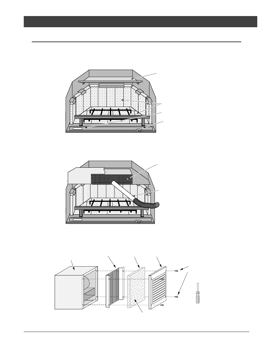 Maintenance 1 5, Twice yearly maintenance, Check firebrick, baffle | Clean the combustor, Clean the blower filter | FireplaceXtrordinair 44-Elite User Manual | Page 17 / 24