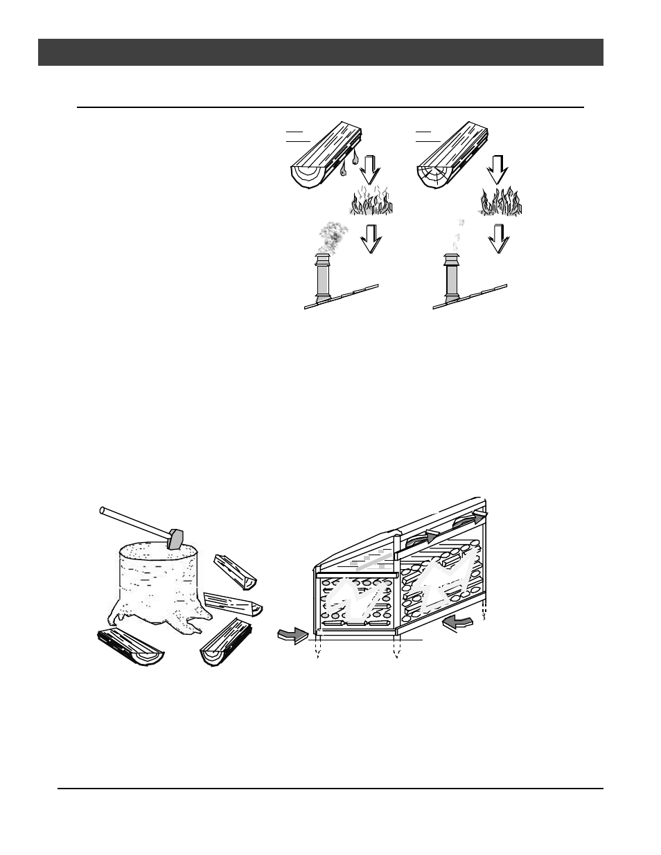 Operation, Selecting wood | FireplaceXtrordinair Elite Fireplacextrodin 36-Elite User Manual | Page 14 / 24