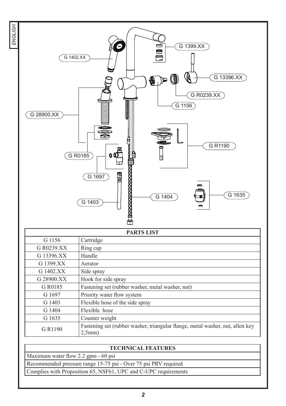 Franke Consumer Products FF 5000 User Manual | Page 2 / 11