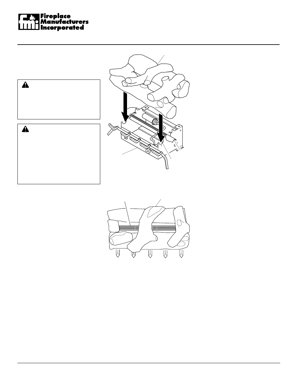 Unvented propane/lp gas log heater, Installation | FMI FVF24P User Manual | Page 14 / 24