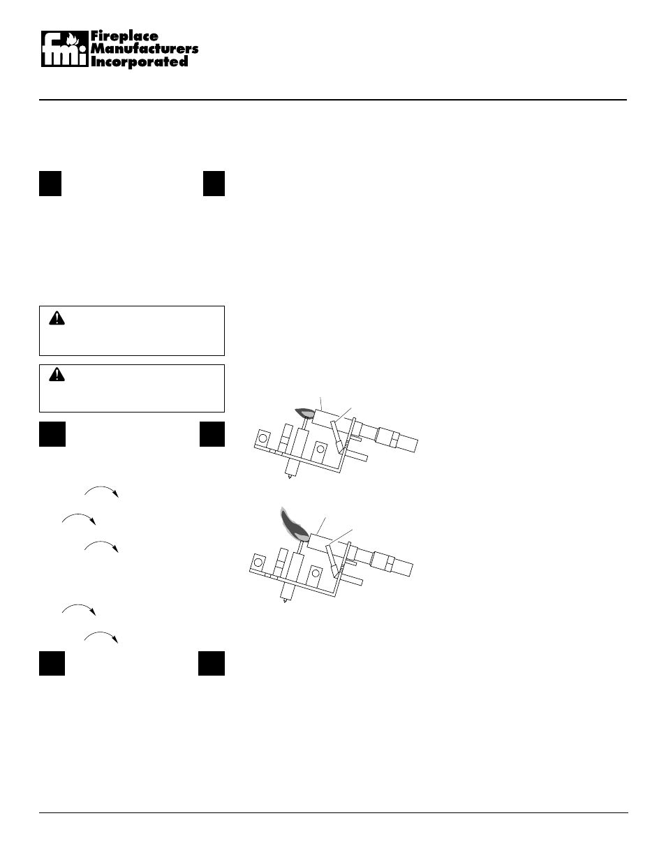 Unvented propane/lp gas log heater, Inspecting burners, Operating heater | Continued | FMI FVF24P User Manual | Page 16 / 24