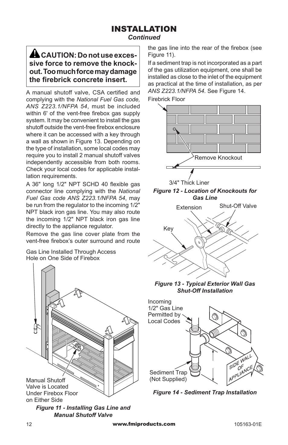 Installation | FMI PENINSULA FGPN User Manual | Page 12 / 20